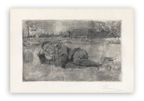 Figura distesa (Mario Sironi by Umberto Boccioni, 1907