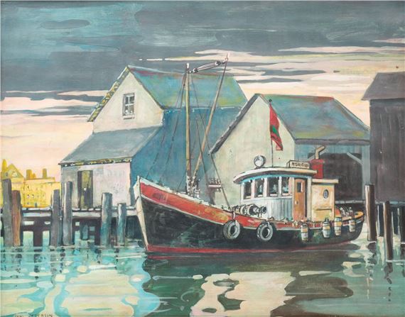 Jane Peterson | HARBOR SCENE | MutualArt