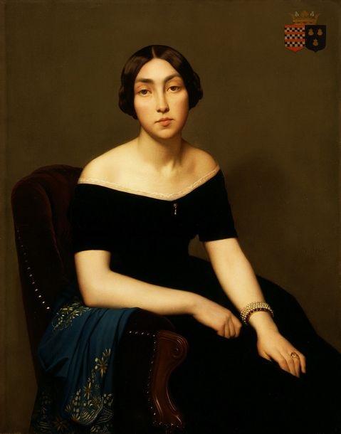 Jean-Hippolyte Flandrin | Portrait of the baroness of Saint-Didier ...