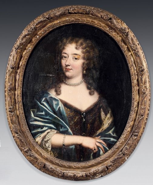 French School, 17th Century | Portrait of a woman with a pearl necklace ...