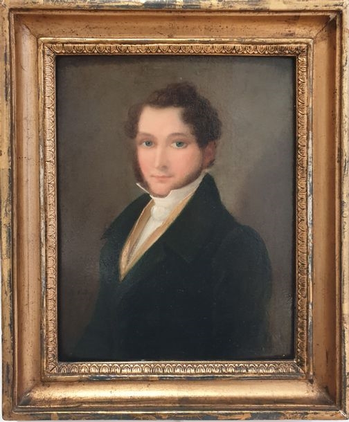 Artwork by Philipp Jakob Xaver Kieffer, Portrait of a Young Man, 1831 Oil on canvas, dated and signed lower left 32, Made of Oil on canvas