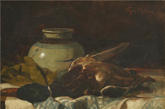 Still Life with Game by Nikola Mašić, 1876.-1879