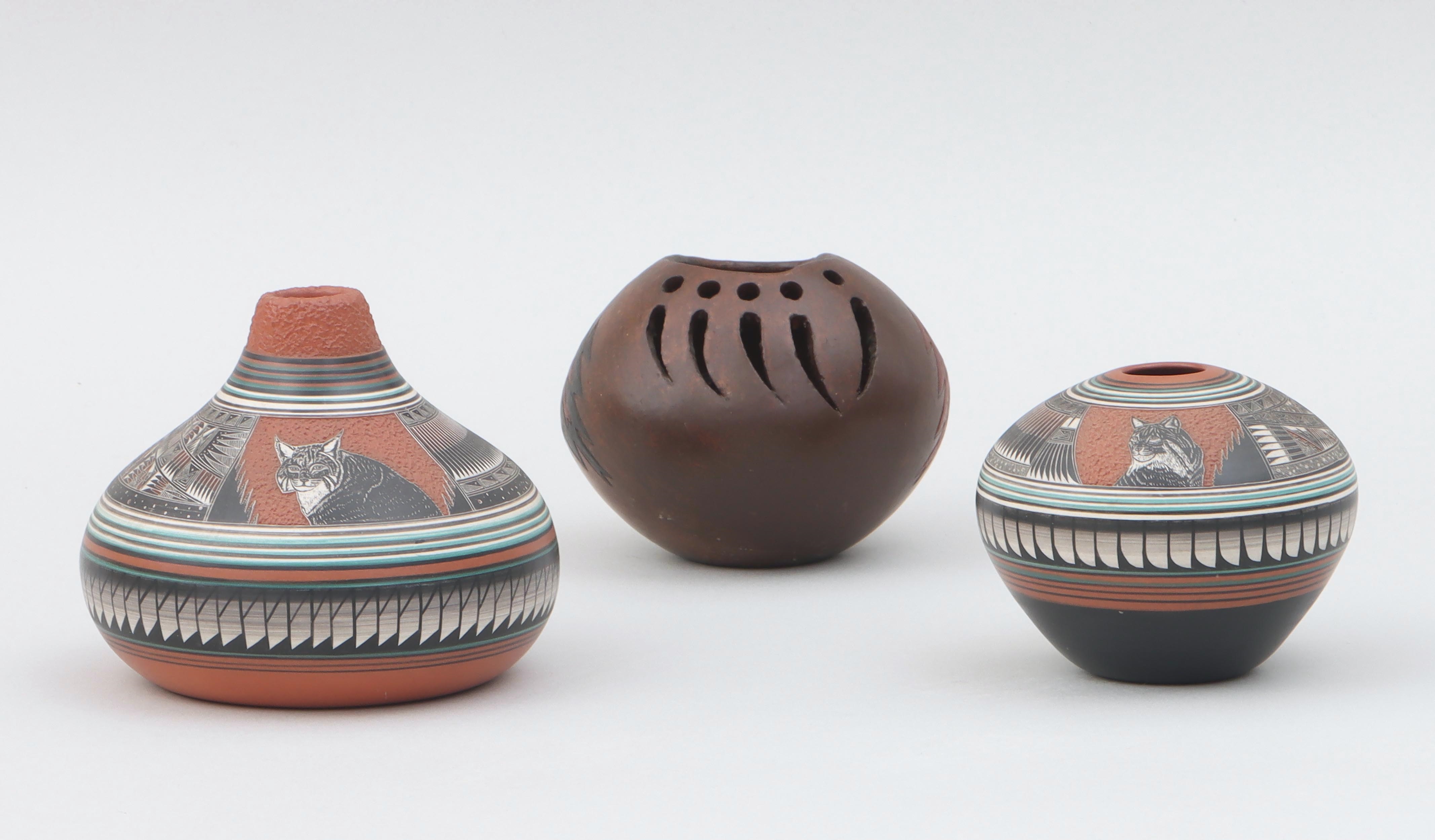 Doreen Lansing Navajo pottery jars MutualArt
