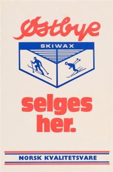 "Østbye skiwax is sold here. - Peter Schou Østbye