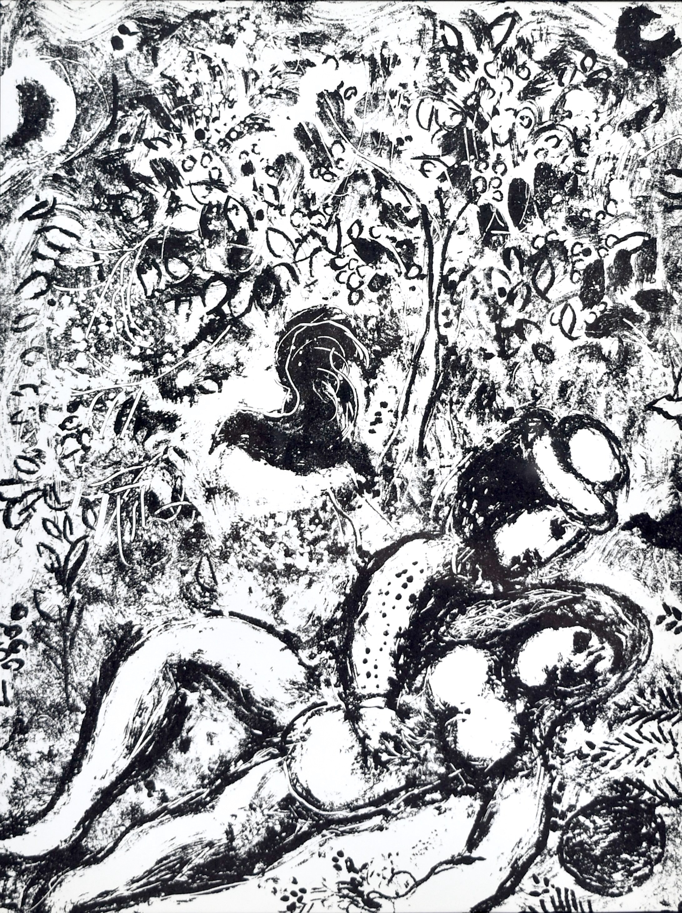 Marc Chagall | Couple under a Tree (Le Couple a L'Arbre) (1887) | MutualArt