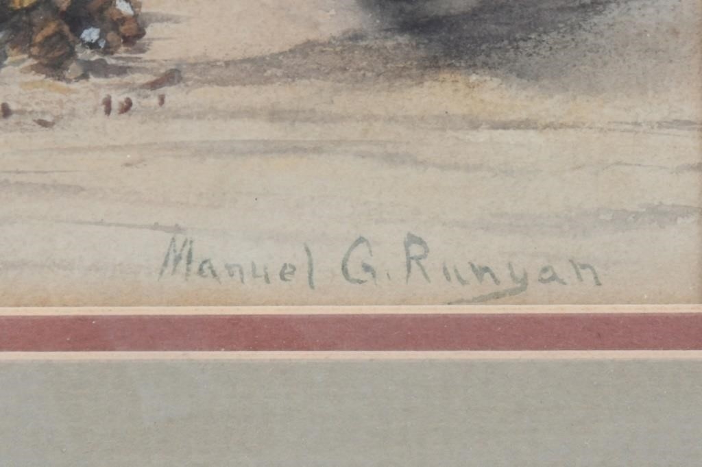 Artwork by Manuel Runyan, MANUEL GONZALEZ RUNYAN STILL LIFE WITH PIPE, Made of Watercolor