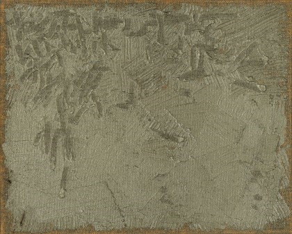 Artwork by Ha Chong-Hyun, Conjunction 96-050, Made of oil on hemp cloth