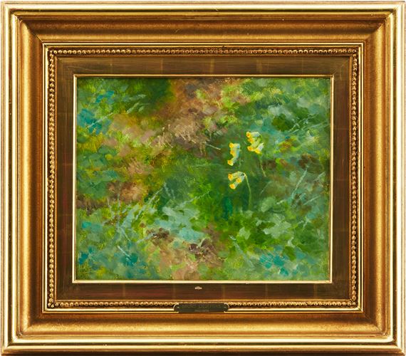 Landskap med gullvivor by Bruno Liljefors