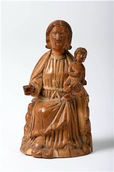 Our Lady in Majesty with the Child Jesus - Indo-Portuguese School, 16th Century