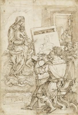 Giorgio Vasari | Saint Luke painting the Virgin | MutualArt