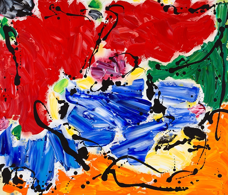 Artwork by Daniel Solomon, Summer Landscape, Made of acrylic on canvas