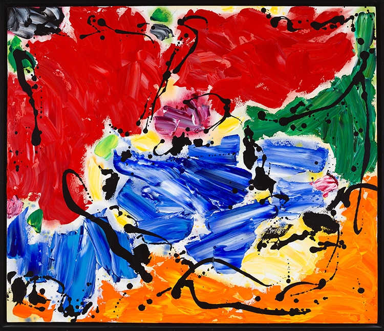 Artwork by Daniel Solomon, Summer Landscape, Made of acrylic on canvas