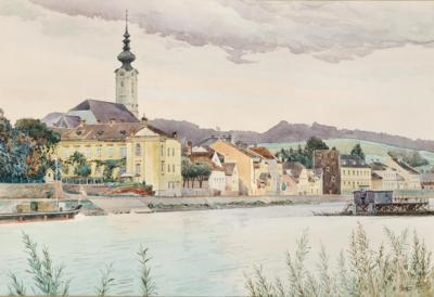 Pöchlarn an der Donau mit Schiffsanlegestelle - Erwin Pendl