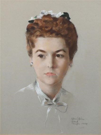 CHRISTOPHER CLARK PASTEL PORTRAIT PAINTING OF A YO - Christopher Lee Clark