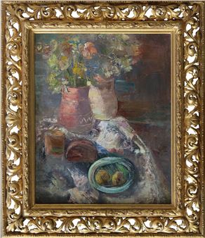 Klusā daba ar maizi - Arnolds Griķis