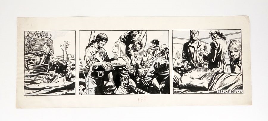 Julio Ribera | Three-frame strip on the theme of pirates published in ...