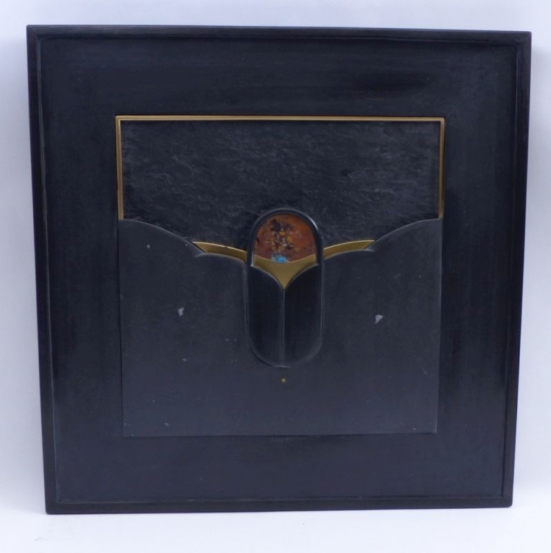 Artwork by Karl F Hofeditz, Hofeditz, Karl F., Modernes Schieferrelief, Made of slate relief