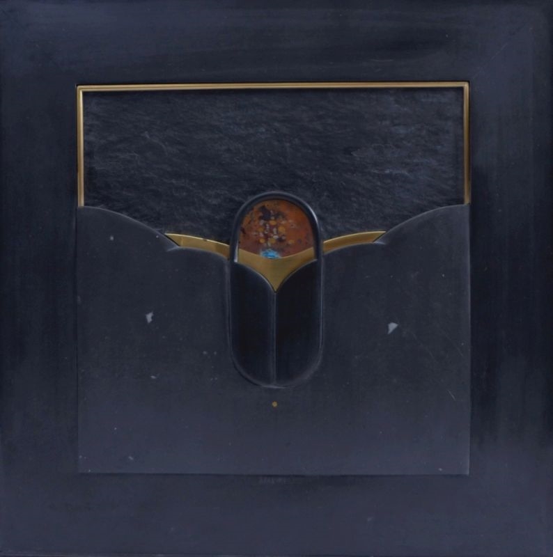 Artwork by Karl F Hofeditz, Hofeditz, Karl F., Modernes Schieferrelief, Made of slate relief