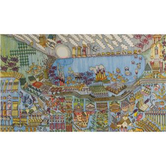 Career Collage&quot; Lithograph - Stanley Tigerman