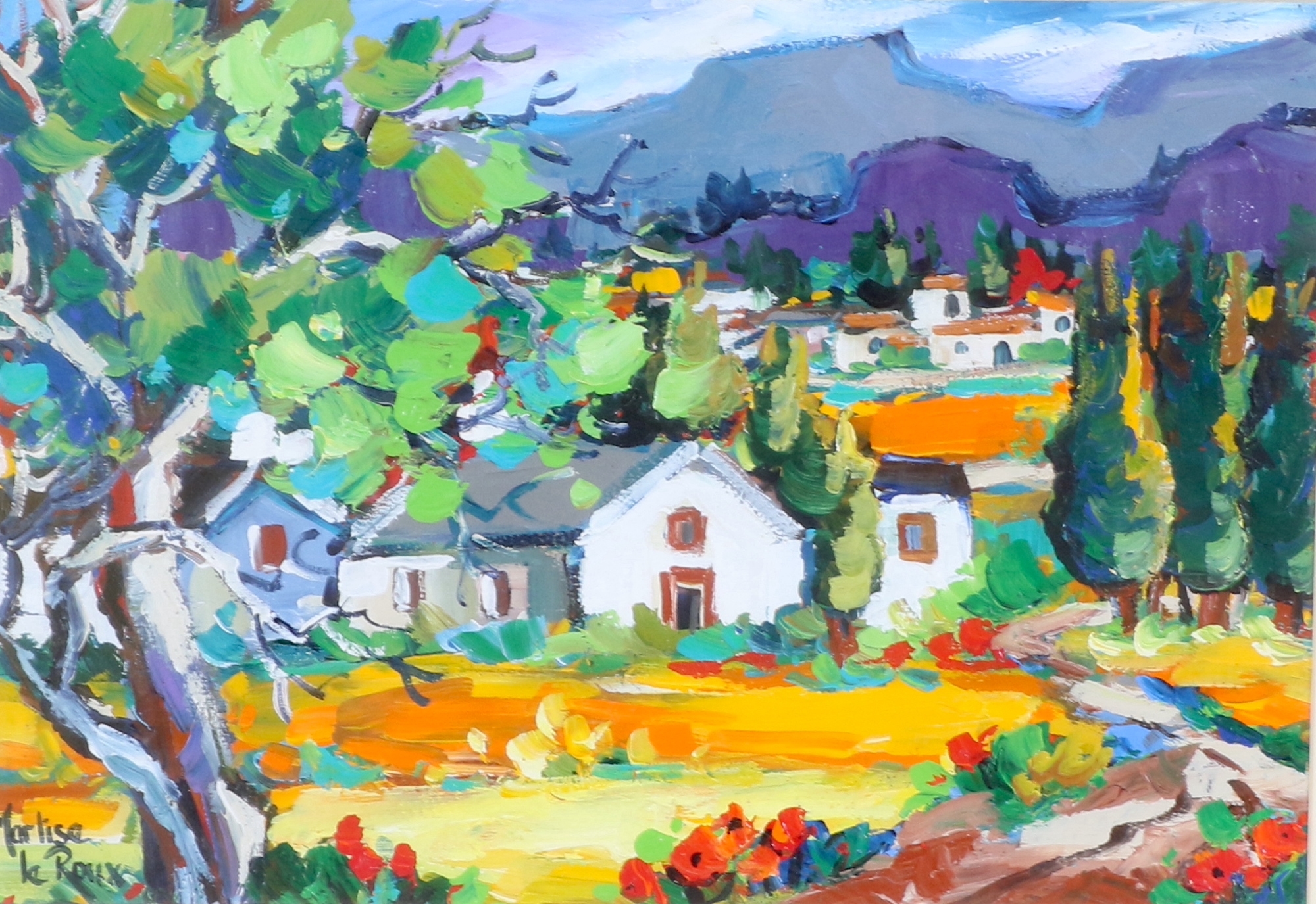 Marlize Le Roux | VIEW OF THE TOWN OAST THE TREE | MutualArt