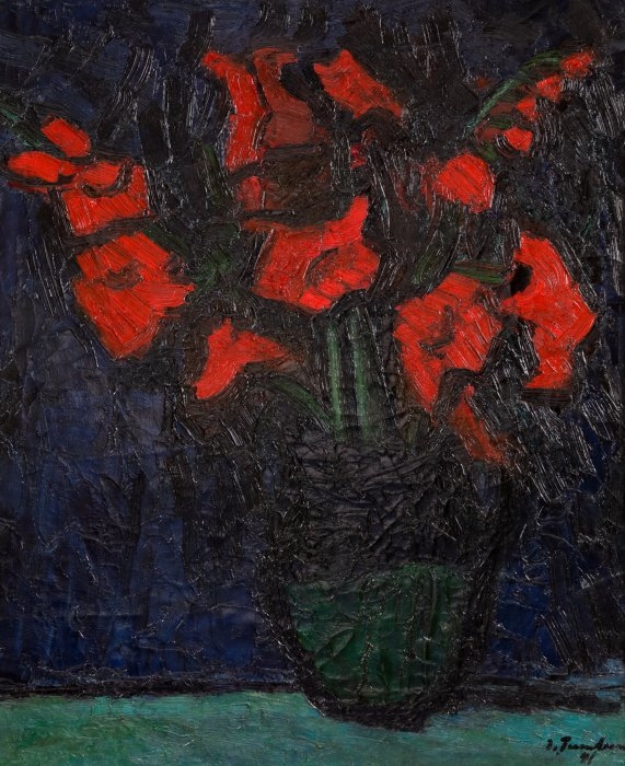 Flori roșii - Ion Tuculescu