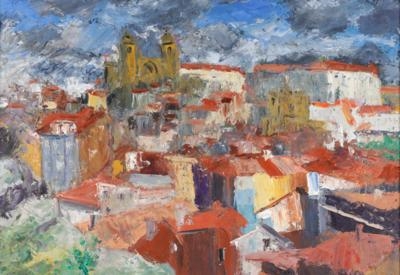 Artwork by Rudolf Alber, Rudolf Alber, Made of oil on cardboard