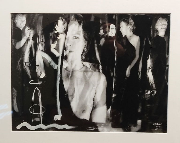 Artwork by Christian Brieu, Portrait de femme, Made of acrylic