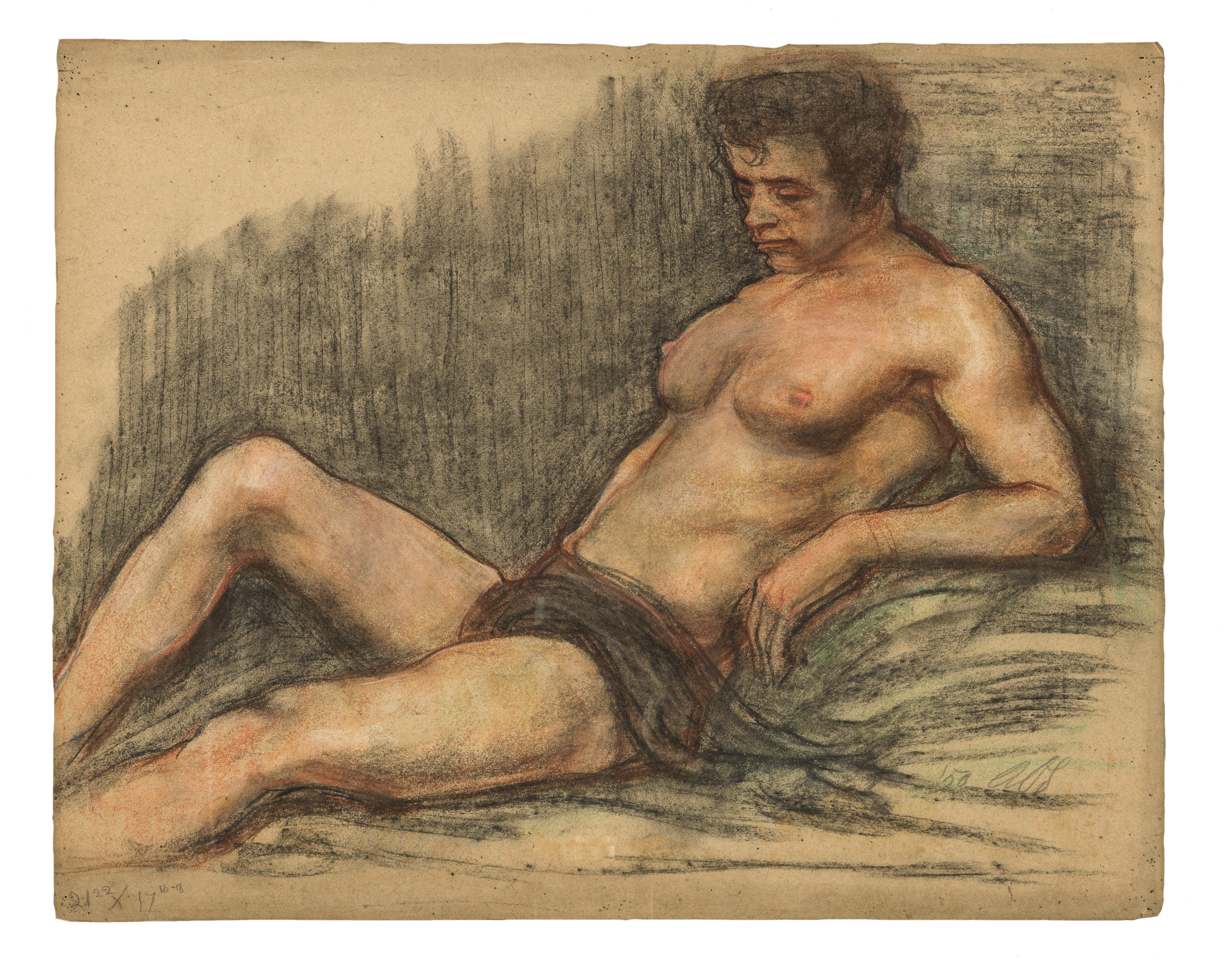 Babs, A Reclining Male Nude - Austin Osman Spare