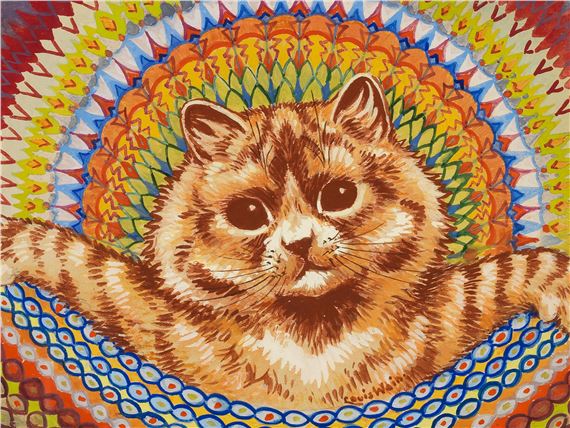 Psychedelic Cat by Louis Wain