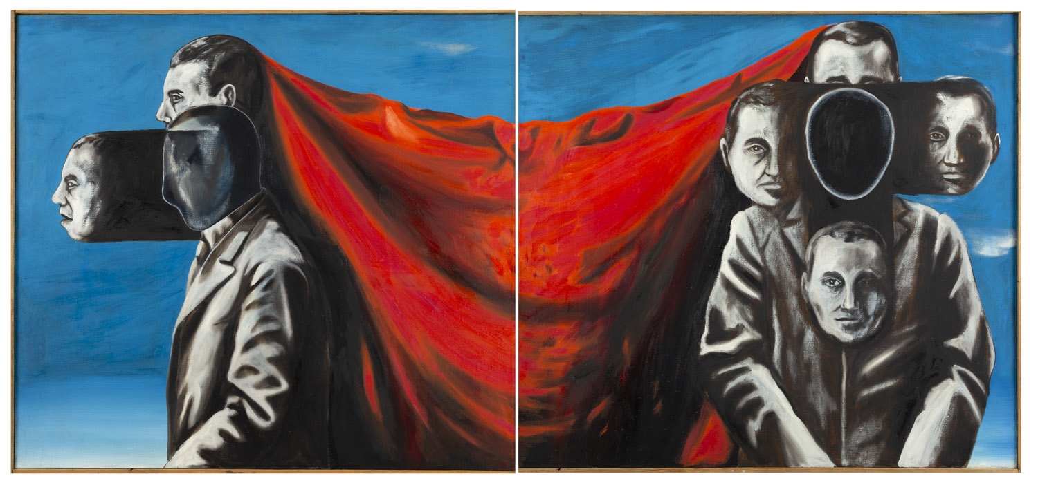 Artwork by Sławomir Lewczuk, Untitled - diptich, Made of oil/canvas