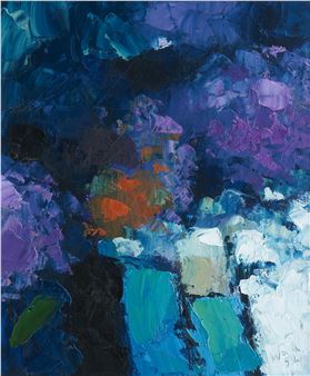 Abstract in purple - Christopher Wood