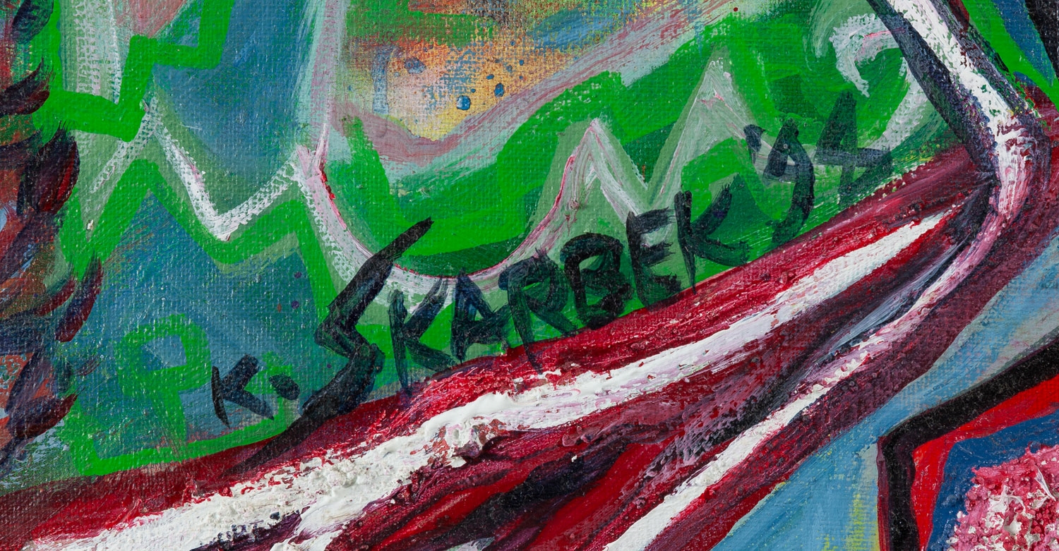 Artwork by Krzysztof Skarbek, Heroic TVs, Made of oil/canvas