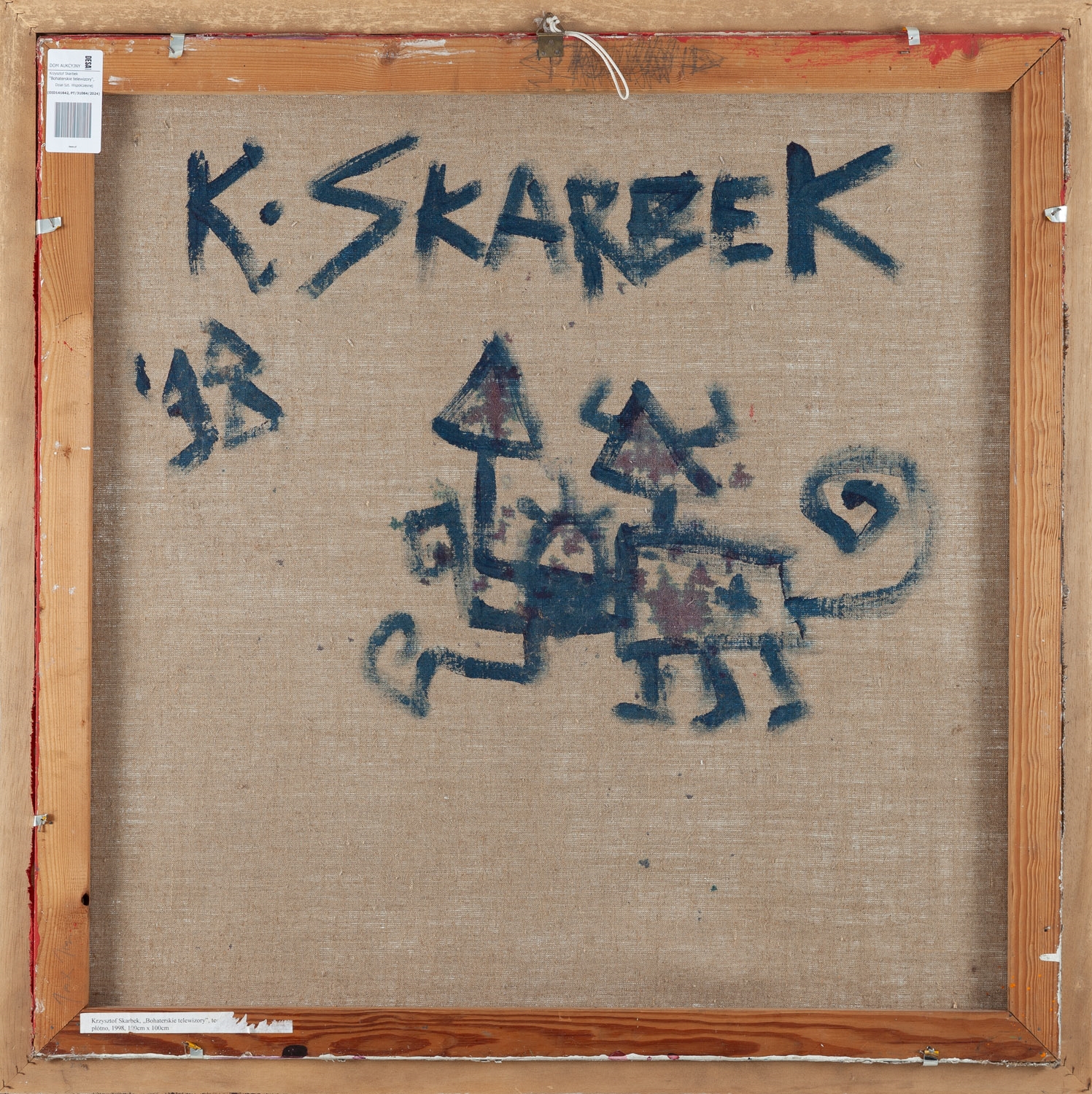 Artwork by Krzysztof Skarbek, Heroic TVs, Made of oil/canvas