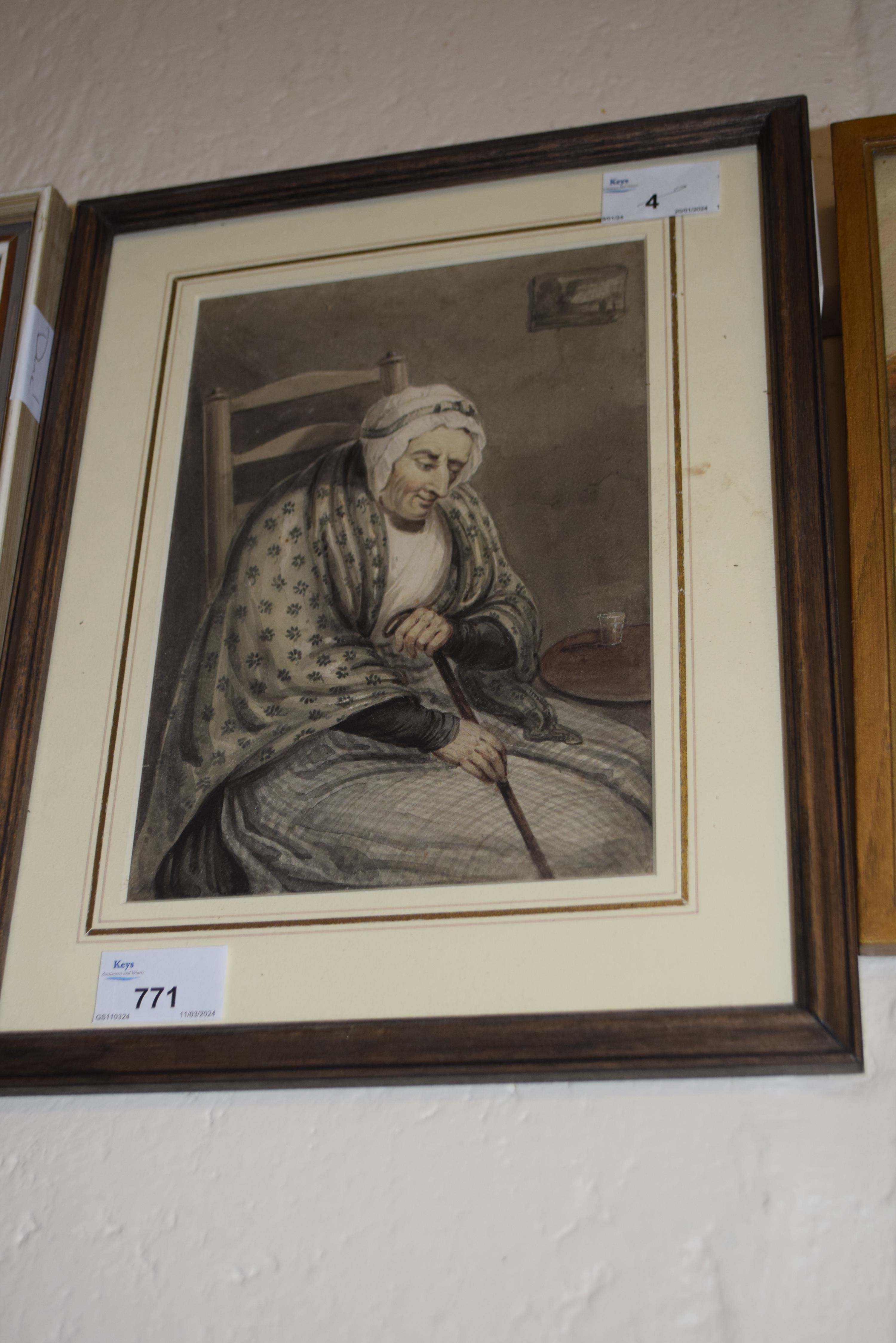 Robert Dighton | Portrait of a seated elderly lady | MutualArt