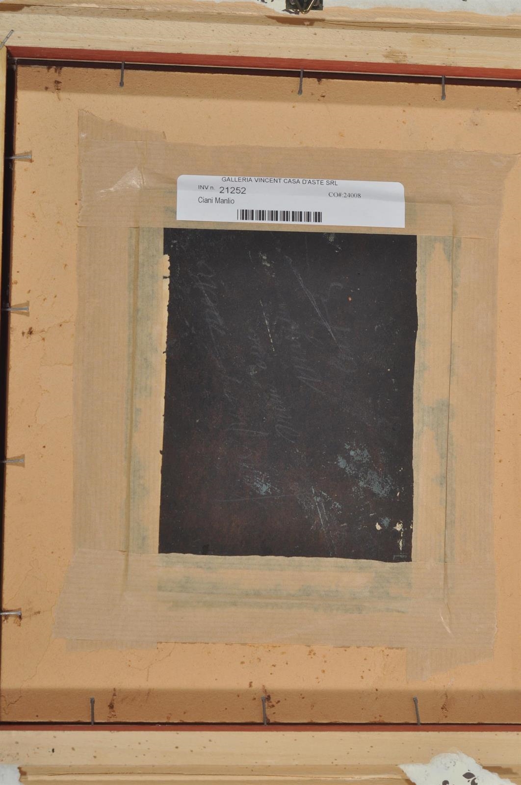 Artwork by Manlio Ciani, Ritratto femminile, Made of oil on cardboard