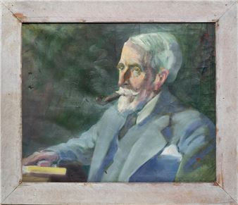 Portrait of a Man with Pipe - Francis Henry Portnal