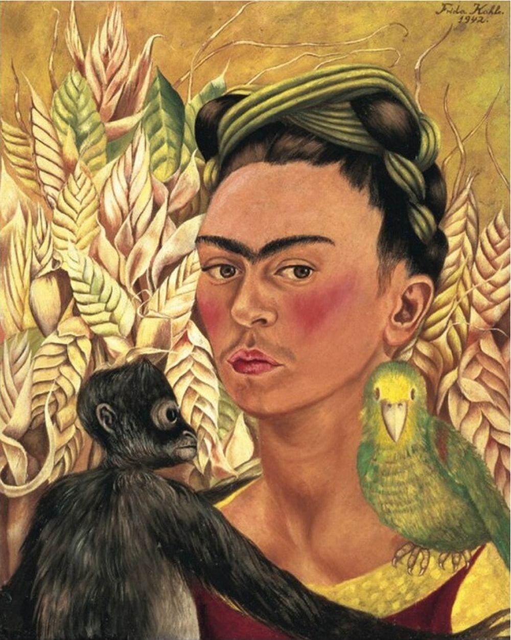 Frida Kahlo Girl with Death Mask (1938) MutualArt