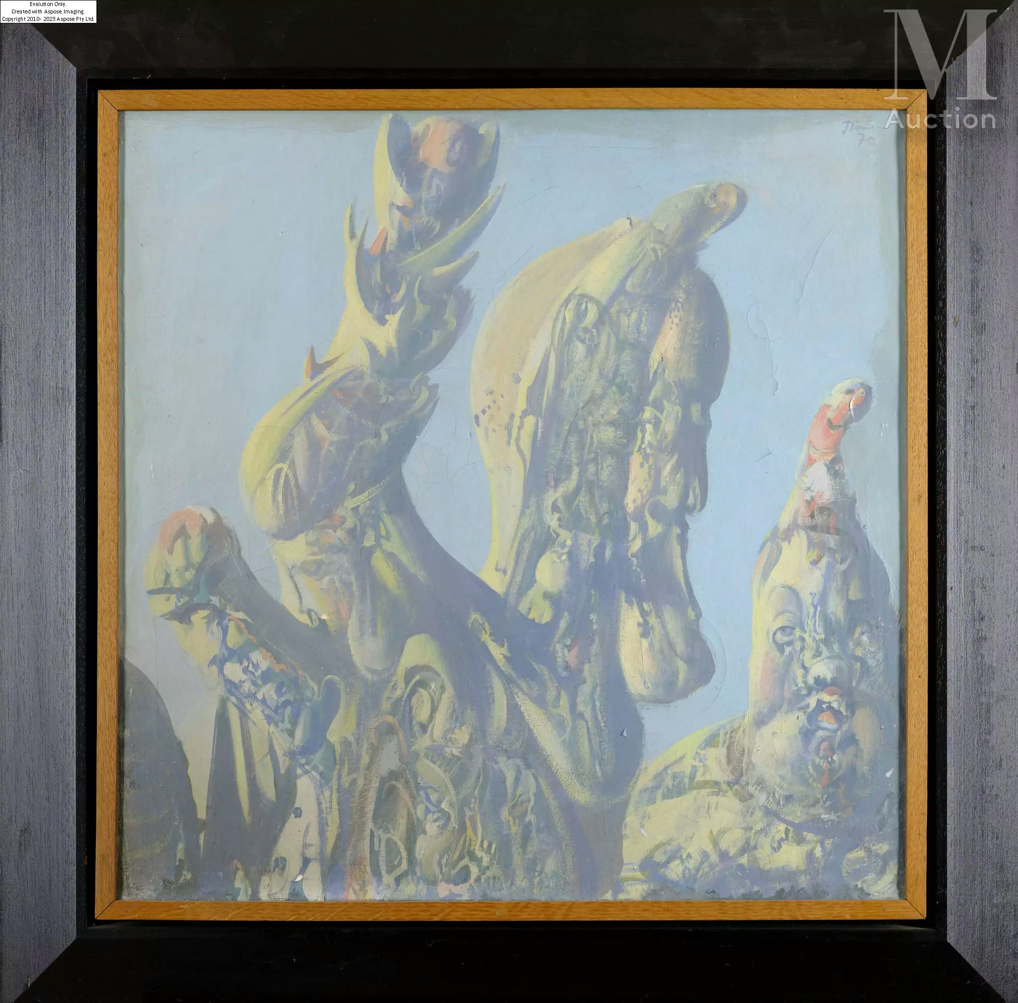 Artwork by Miodrag Djuric Dado, La Galerie des ancêtres, Made of oil on canvas