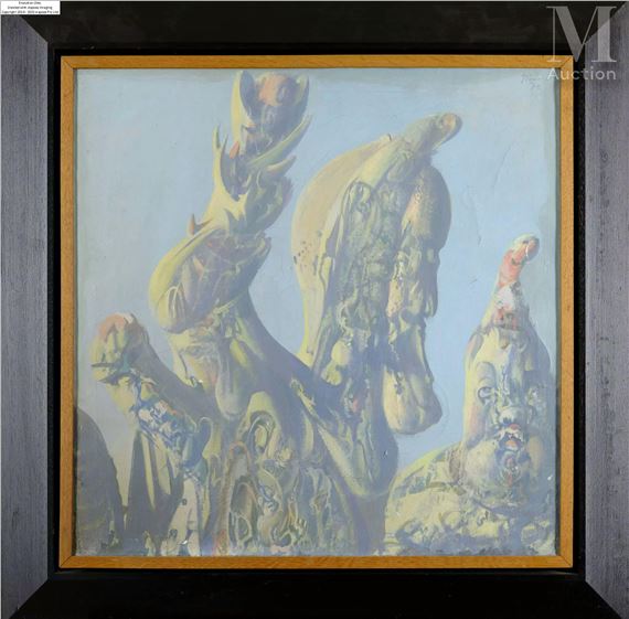 La Galerie des ancêtres by Miodrag Djuric Dado, 1970