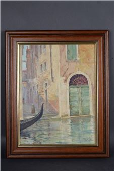 Jean TORTHE (XX), Venise, Oil on panel, SBD,... - Lot 362 - Alizenchères (Bar-le-Duc - Jean Torthe