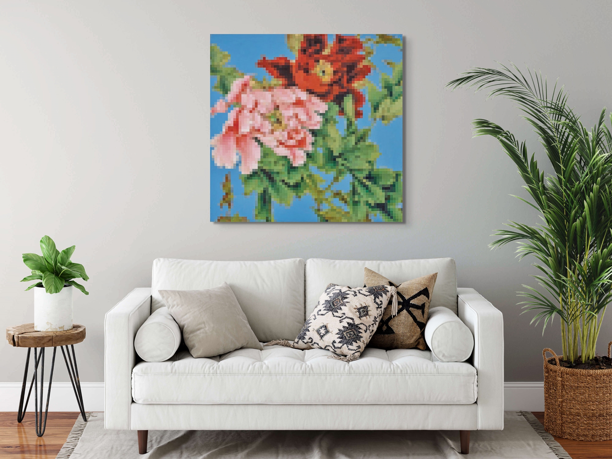 Artwork by Zhong Chen, Shanghai Flower II 2004, Made of oil and synthetic polymer paint on canvas