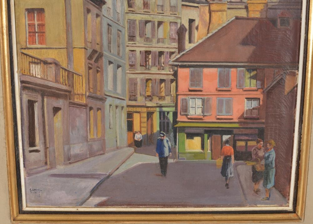 Artwork by Samuel Zulkis, "Le Passage de la Petite Baucherie", Made of Oil on canvas