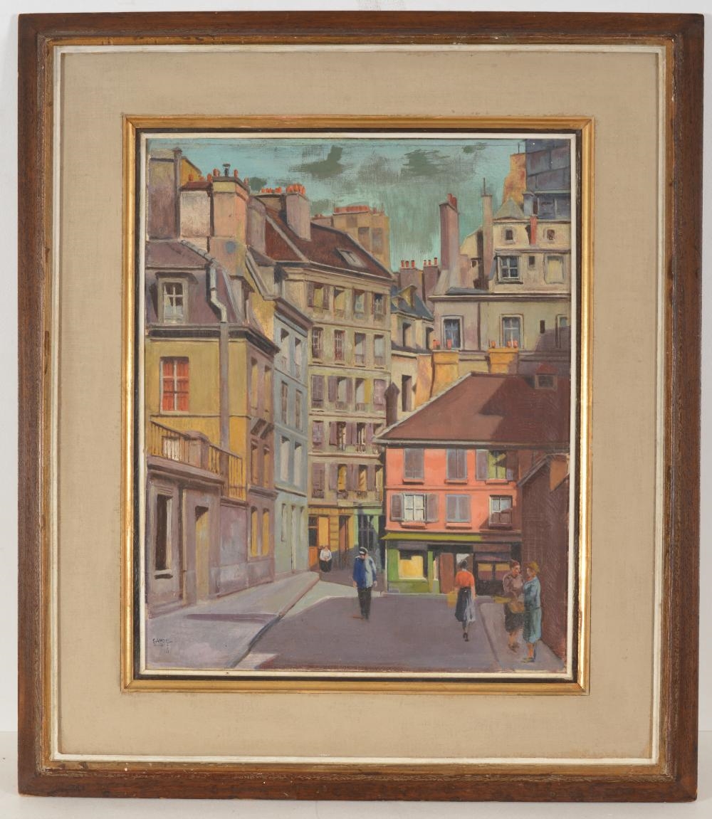 Artwork by Samuel Zulkis, "Le Passage de la Petite Baucherie", Made of Oil on canvas