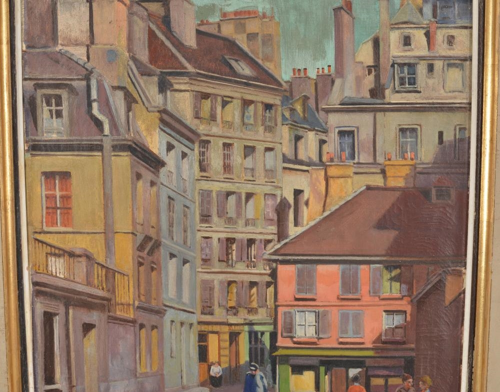 Artwork by Samuel Zulkis, "Le Passage de la Petite Baucherie", Made of Oil on canvas