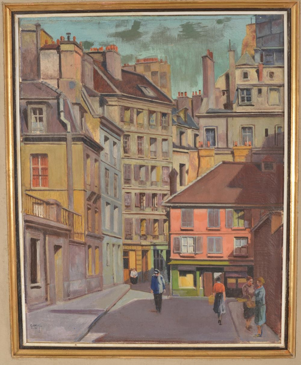 Artwork by Samuel Zulkis, "Le Passage de la Petite Baucherie", Made of Oil on canvas