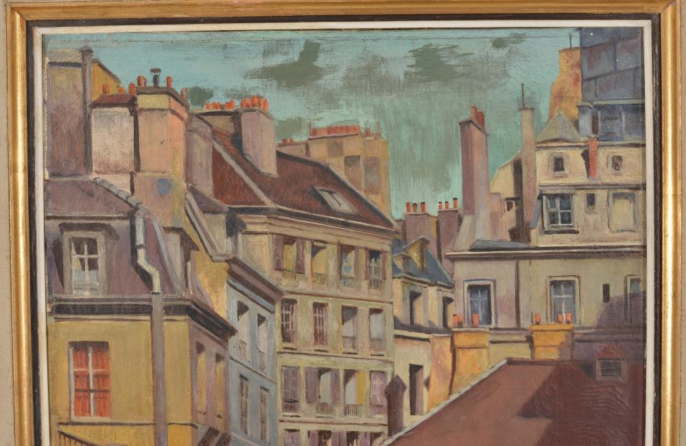 Artwork by Samuel Zulkis, "Le Passage de la Petite Baucherie", Made of Oil on canvas