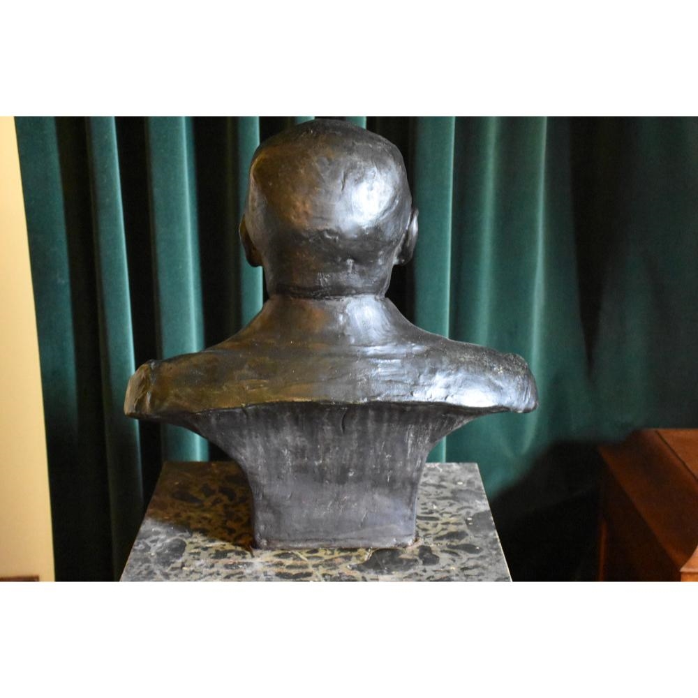Artwork by A. Biczzy, A. Biczzy 1913. A large bronze European figure depicting the stately gent. H 53cm, Made of bronze