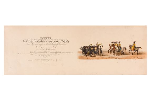 HISTORICAL PROCESSION FOR THE 2ND CENTENARY OF THE UTRECHT UNIVERSITY by Victor Adam, June 1836
