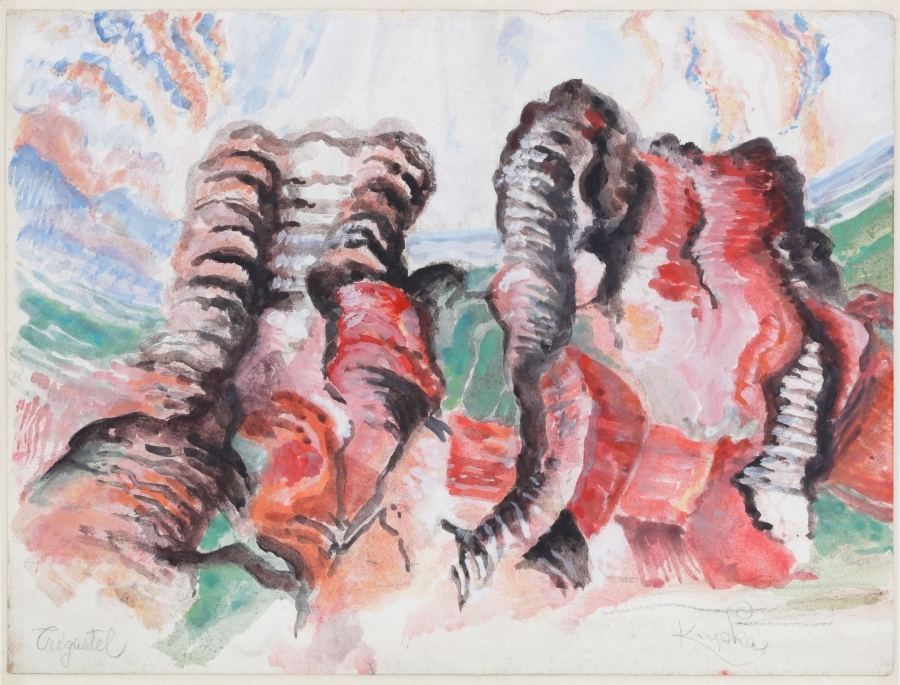 Abstract composition (Trégastel - František Kupka