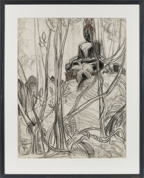 Angkor by André Maire, dated 1954